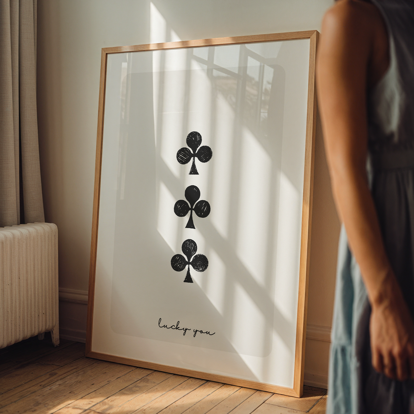Lucky you 3 of Clubs